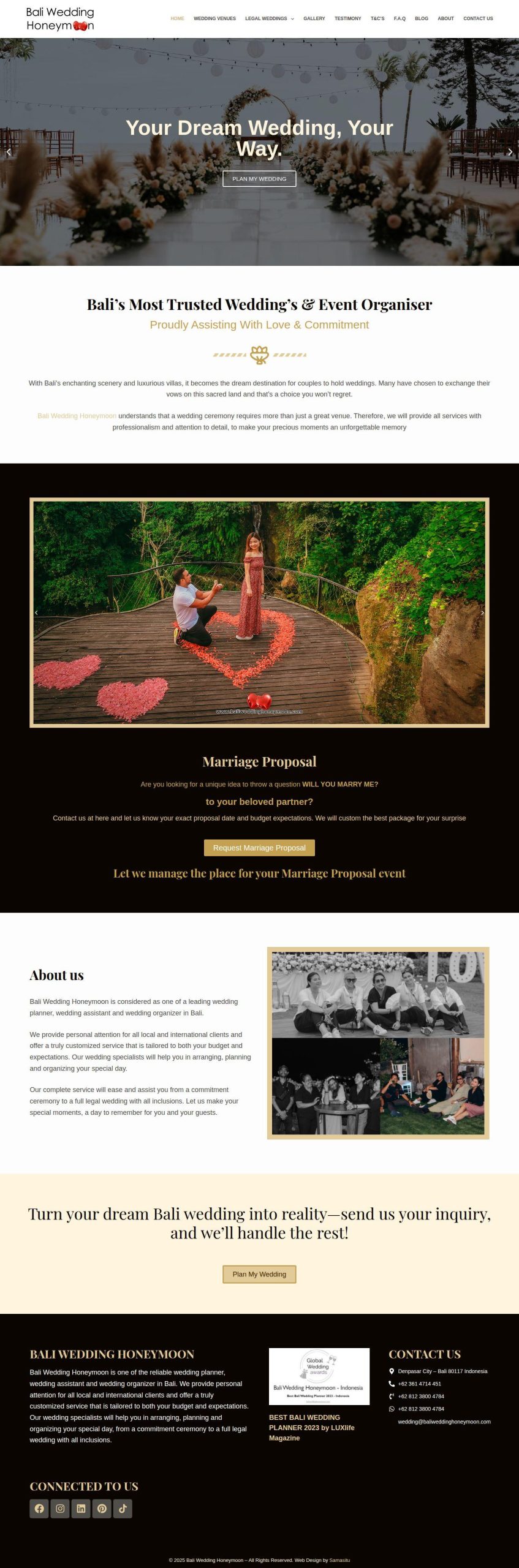 Bali Wedding Honeymoon