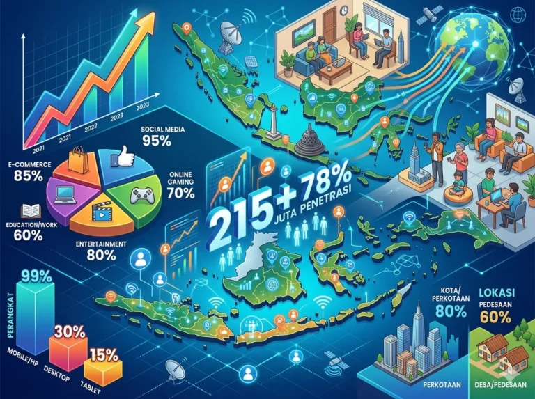 statistik pengguna internet indonesia